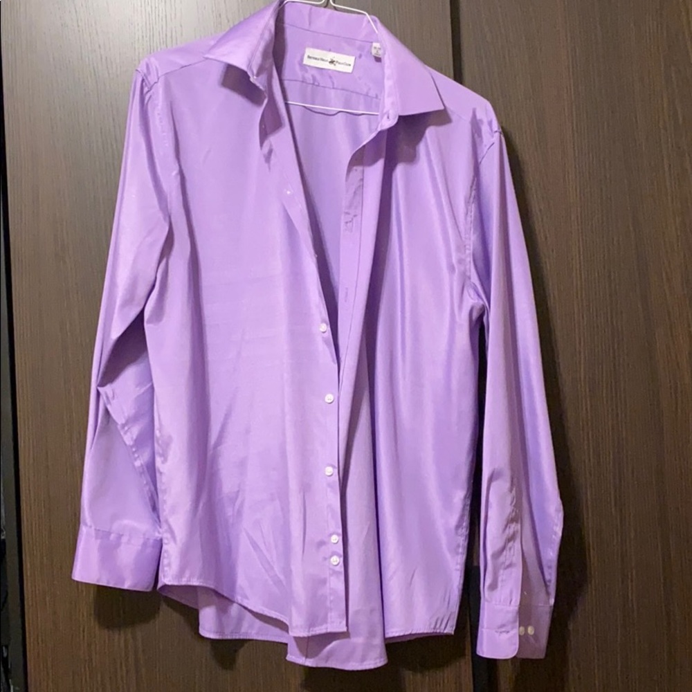 Purple Beverly Hills Polo Club Mens Dress Shirt